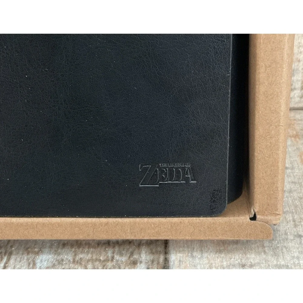 Legend of Zelda Notebook Sketchbook Black Faux Leather Cover 6 Rings Binder